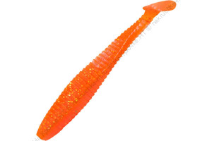 Виброхвост YAMAN PRO Flatter Shad, р.4 inch, цвет #03 - Carrot gold flake