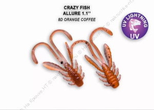 ALLURE 1,1"  46-27-8d-6 Силиконовые приманки Crazy Fish