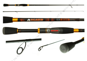 спиннинг Asgard 602ML 183cm, тест 4-18g, 6-16lb, e-fast, EVA, Kigan, ASGL, вес 90g, twitch special (