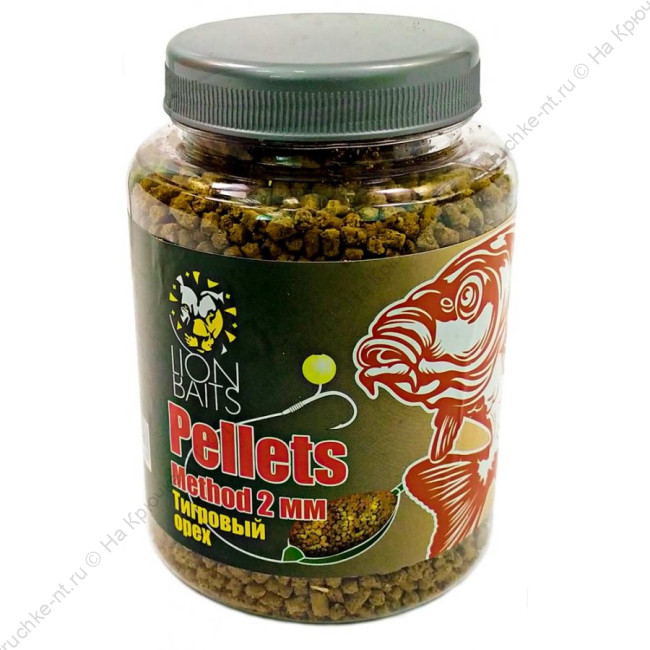 Пеллетс методный Method pellets Тигровый орех (св.коричневый) 2мм - 300гр (банка)