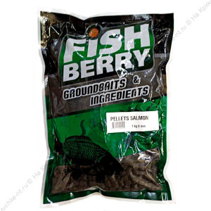 FISHBERRY Пеллетс карповый (лосось, цв. -темный) 8мм - 1 кг