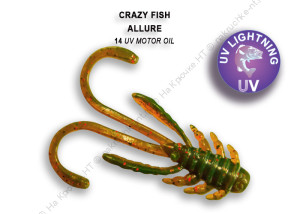 ALLURE 1,6  23-40-14-6 Силиконовые приманки Crazy Fish