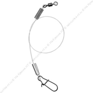 Поводок "Fluorocarbon" 15 см, тест 20 кг (1шт) Поводок "Fluorocarbon" 15 см, тест 20 кг (1шт)