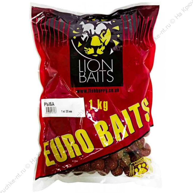 LION BAITS Бойлы 20мм Рыба 1кг LION BAITS Бойлы 20мм Рыба 1кг