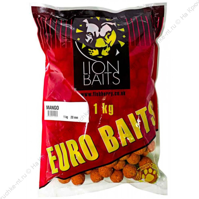 LION BAITS бойл 20 мм EURO Mango - 1 кг LION BAITS бойл 20 мм EURO Mango - 1 кг