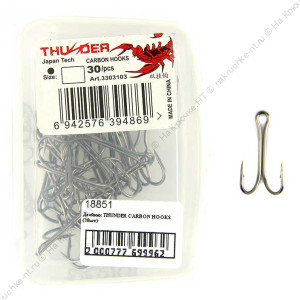 Двойник удлиненный THUNDER CARBON HOOKS (1шт) №5