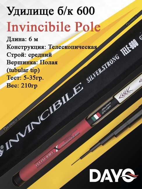 Удилище б/к 600 Dayo Invincibile Pole