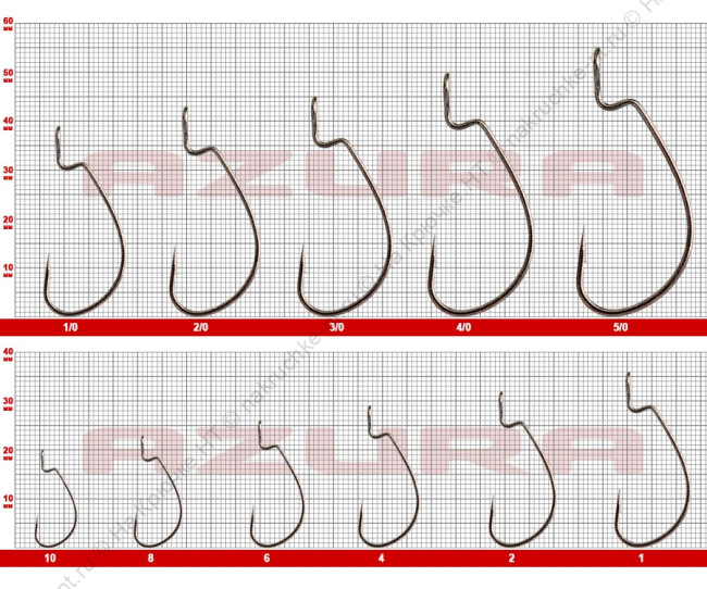 AZURA Крючок Kenshin Offset Hook 2