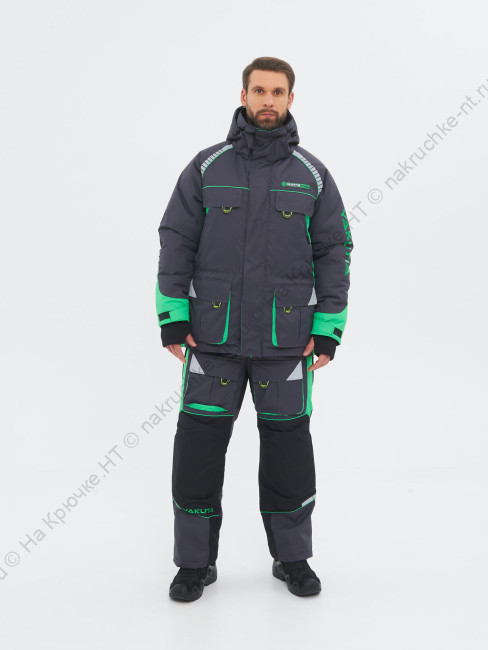 Костюм зимний Yakutia ткань Galaxy Breathable цвет Тёмно-серый 3