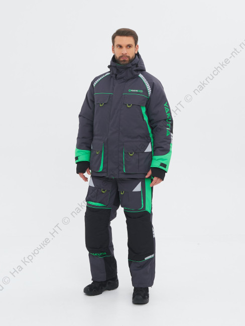 Костюм зимний Yakutia ткань Galaxy Breathable цвет Тёмно-серый 2