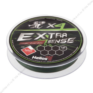 Шнур Extrasense X4 PE Green 150m 1.2/18LB 0.20mm (HS-ES-X4-1.2/18LB) Helios