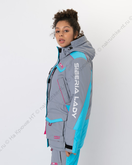 Костюм зимний Женский Siberia Lady ткань Breathable цвет Серый Голубой 6