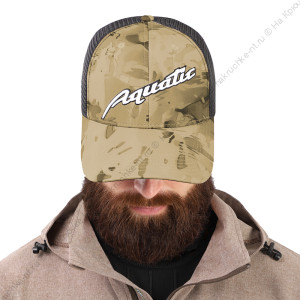 Кепка Aquatic КА-26 (логотип: SAND CAMO, цвет сетки: чёрный)
