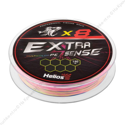 Шнур Extrasense X8 PE Multicolor 150m 0.6 11LB 0.14mm (HS-ES-X8-0.6 11LB) Helios Шнур Extrasense X8 PE Multicolor 150m 0.6 11LB 0.14mm (HS-ES-X8-0.6 11LB) Helios