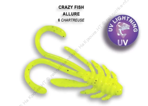 ALLURE 1,6  23-40-6-6 Силиконовые приманки Crazy Fish
