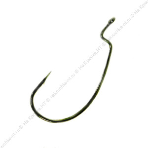 Крючки офсетные Kaida Worm Hook 9004 размер 1/0