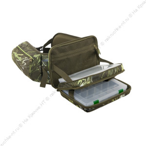 Пояс разгрузочный Aquatic ПР-04ГР с коробками fisherbox, цвет: green river