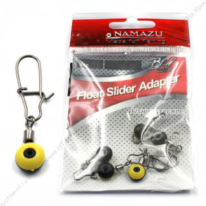 Крепеж для скользящего поплавка Namazu FLOAT SLIDER ADAPTER, цв. BN, р. S (уп.10 шт)/1250/1000/2000/