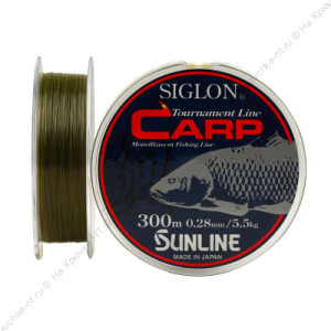 Леска Sunline SIGLON CARP 0.30mm 6.2kg 300m Matte Red Brown