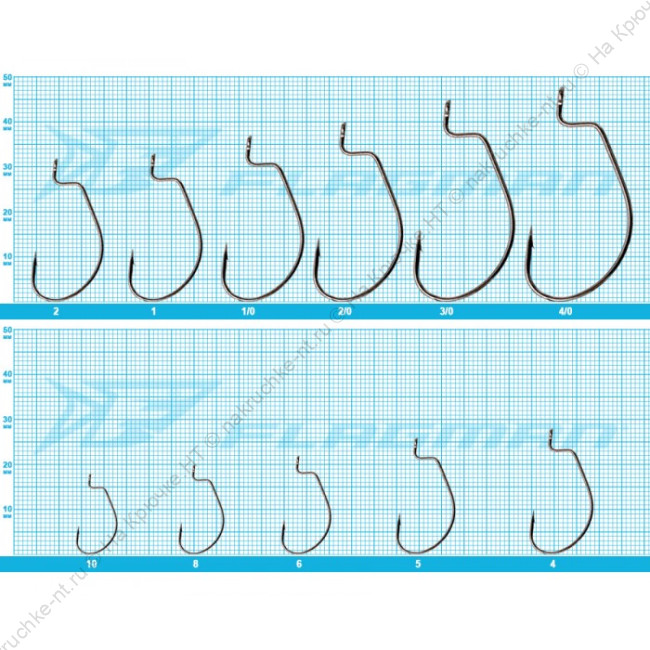 AZURA Крючок Finesse Offset Hook №01 6шт 2 AZURA Крючок Finesse Offset Hook №01 6шт 2