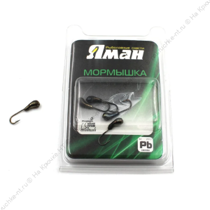 Мормышка "ЯМАН" уралка с отв.,цв.BN, d 5, вес 1,0 г (уп. 5 шт.)