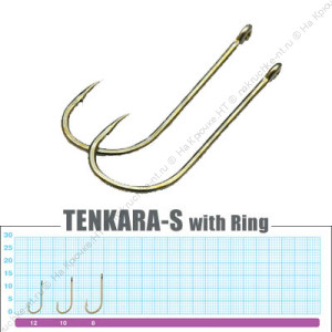 Крючок Owner Tenkara-S with ring 50457 №10/8шт
