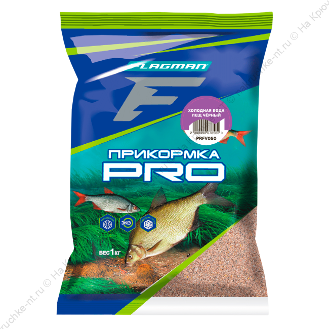 Прикормка для рыбы PRO Холодная вода Лещ Черный 1кг