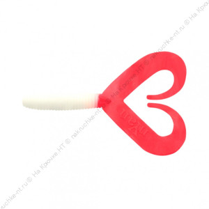 Твистер YAMAN PRO Loop-Two, р.2 inch, цвет  #05 - White with red tail