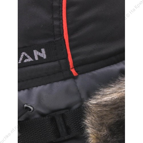 Шапка ушанка зимняя Siberia ткань Breathable цвет Серый Черный мех Волк (Размер 56-58)4