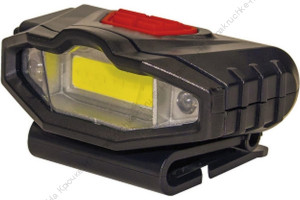 Фонарь для кепки "СИБИРСКИЙ СЛЕДОПЫТ-Протон", 1 COB + 2 LED, аккум. 220В, USB/200/