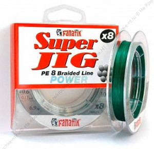 Шнур FANATIK Super Jig PE X8 100 м. (#1,2) 0,18мм. GREEN