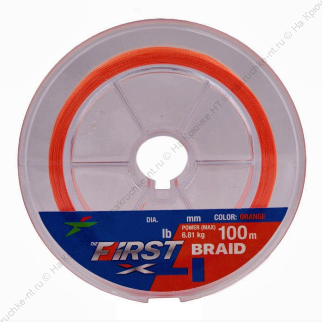 Intech First Braid X4 100m 0.4 0.104mm (Orrange) 4 Intech First Braid X4 100m 0.4 0.104mm (Orrange) 4