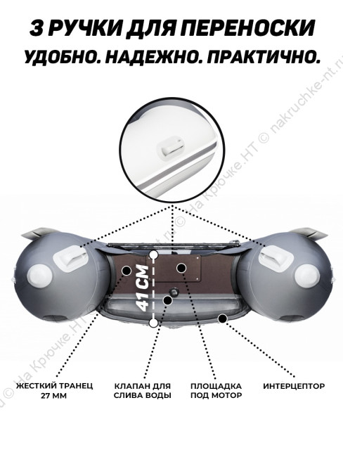 ЛОДКА ПВХ ТАЙМЕНЬ LX 3600 НДНД 13
