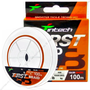 Intech  First Braid X8 100m #0.6 / 0.128mm (Orange)