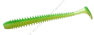 FLAGMAN Виброхвост Mystic Fish 4" #1527 Lime/Lime Chartreuse 10см