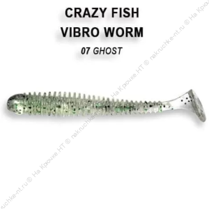 VIBRO WORM 3-50-7-5 Силиконовые приманки Crazy Fish