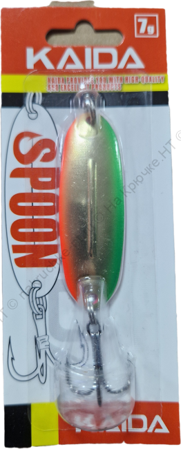 Набор 6шт. колеблющихся блесен KAIDA SPOON 7гр.