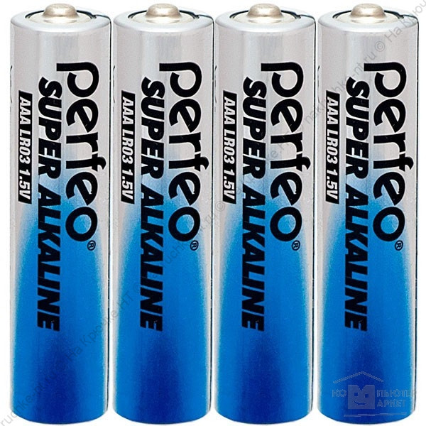 Батарейка Perfeo LR03 4SH Super Alkaline в пленке