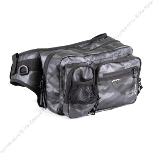 Сумка рыболовная "Yaman" Fishing Hip Bag, 28х21х17 см, цв. серый камуфляж