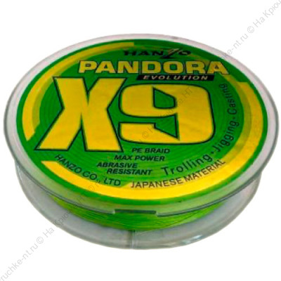 Hanzo Pandora Evolution X9 1,0 (200м) 0,17mm Green Hanzo Pandora Evolution X9 1,0 (200м) 0,17mm Green