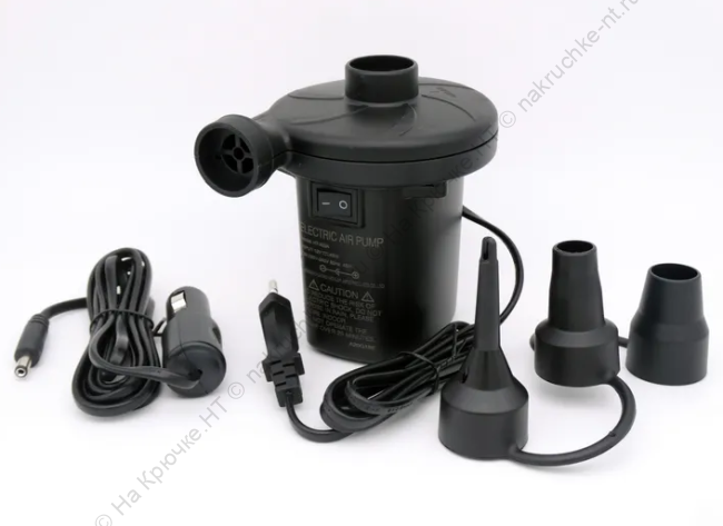 Насос электрический Stermay HT-202A 12V 220V для матраса лодки HT-202 Насос электрический Stermay HT-202A 12V 220V для матраса лодки HT-202