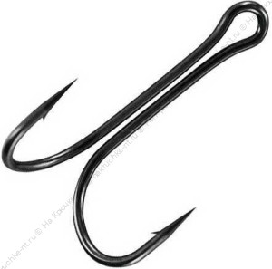 Крючок KOI "3 XL DOUBLE HOOK", размер 3/0 (INT), цвет BN, двойник (за 1 шт.)