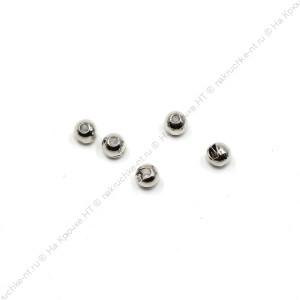 Вольфрамовая головка Namazu Pro TiA Tungsten Head Trout, р. 2,8, вес 0,2 г, цв. никель (5 шт.)