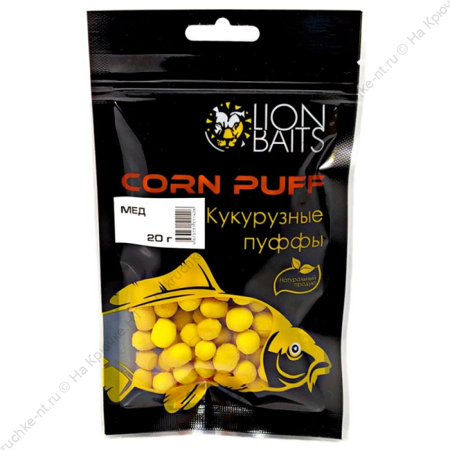 Lion Baits Кукурузные пуффы Corn puff Мед 20гр Lion Baits Кукурузные пуффы Corn puff Мед 20гр