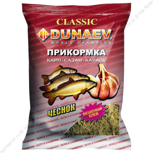 Прикормка "DUNAEV КЛАССИКА" 0,9кг Карп Чеснок