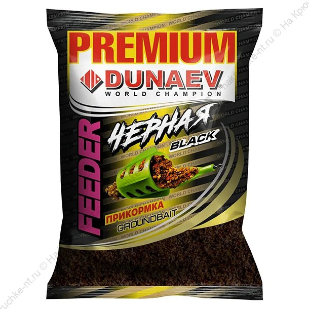 Прикормка DUNAEV-PREMIUM 1 кг Фидер Черная