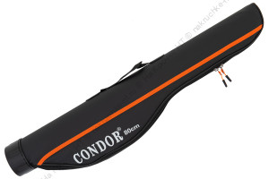Чехол для зимних удочек "Condor" L-80, жёсткий, чёрный-оранж