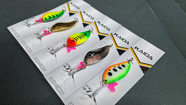 Набор №3 колеблющихся блесен KAIDA (модель 1003, вес 16 грамм)