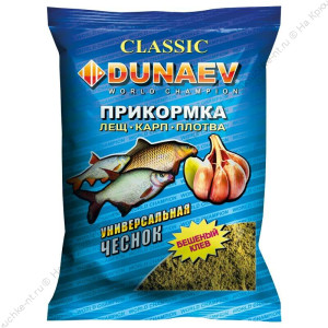 Прикормка "DUNAEV КЛАССИКА" 0,9кг Универсальная Чеснок