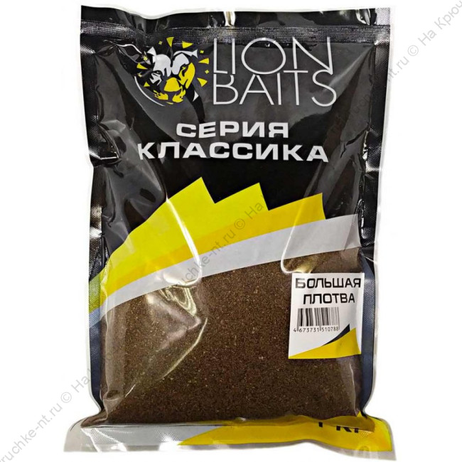 Lion Baits Прикормка Классика Большая плотва 1кг 1 Lion Baits Прикормка Классика Большая плотва 1кг 1